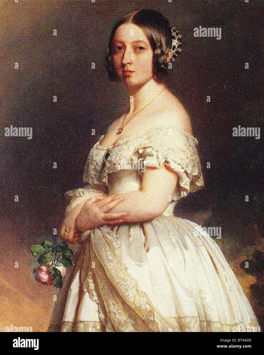 La regina Victoria ritratto di una giovane donna. Dagli archivi di stampa Ritratto Service (ex premere ritratto Bureau) Foto Stock