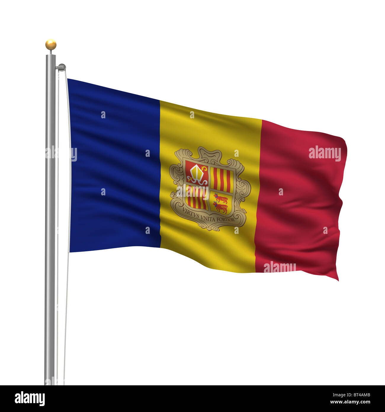 Bandiera di Andorra Foto Stock