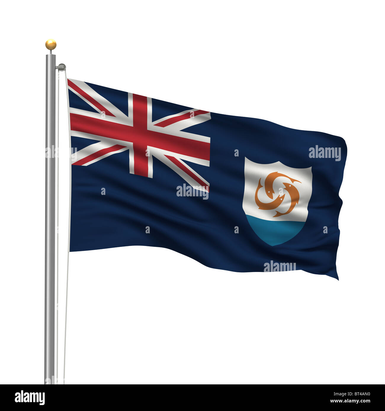 Bandiera di Anguilla Foto Stock