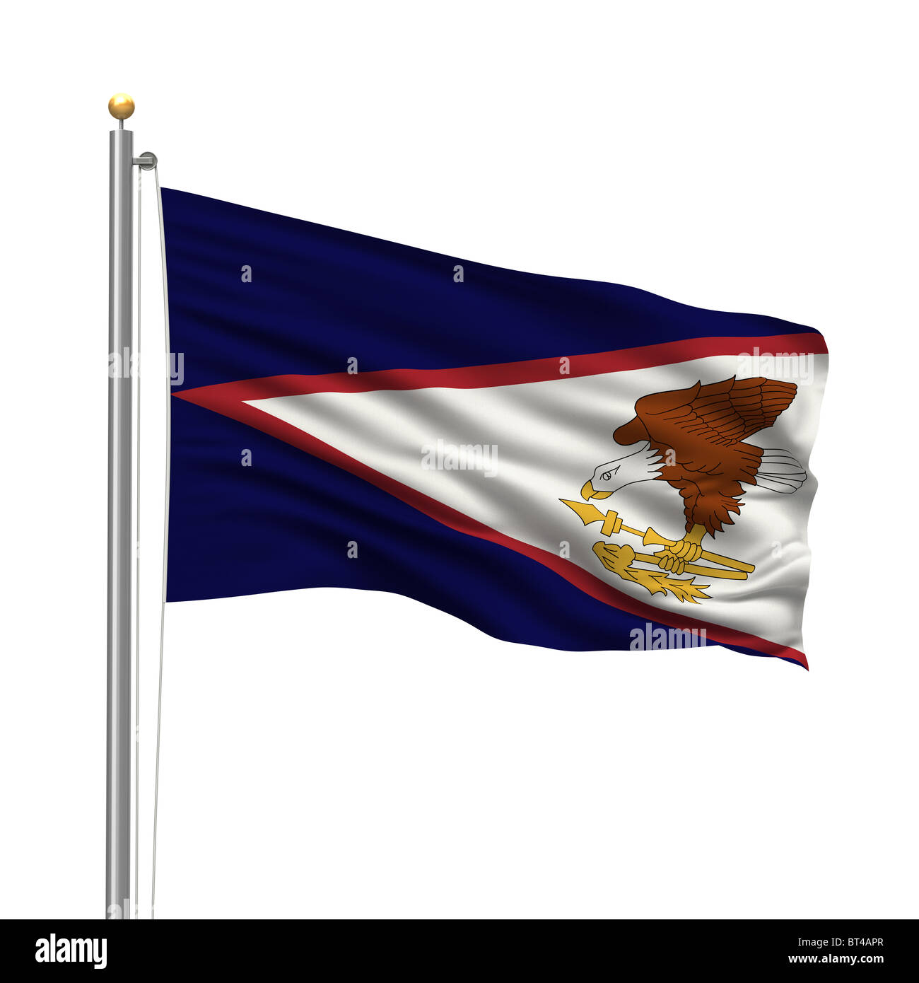 Bandiera di Samoa Americane Foto Stock