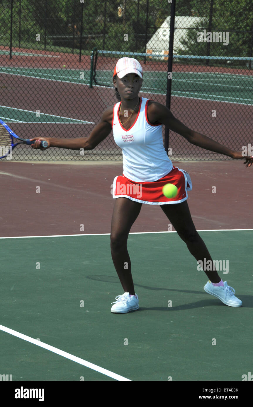 Femmina giocatore di tennis Foto Stock