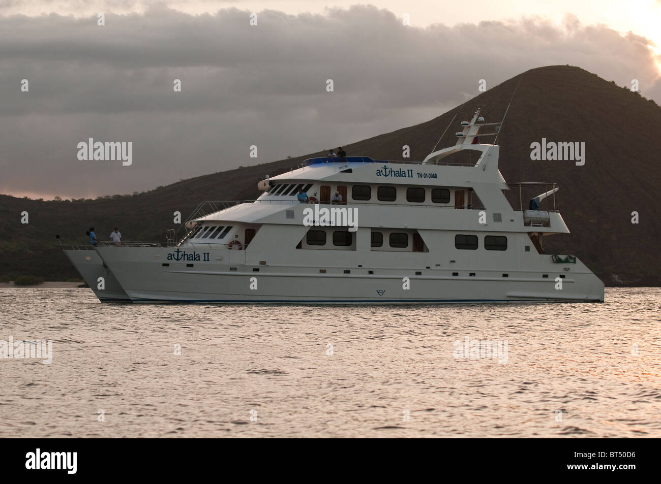 Isole Galapagos, Ecuador. Vincente Roca punto su Isla Isabela (isabela Island). Foto Stock