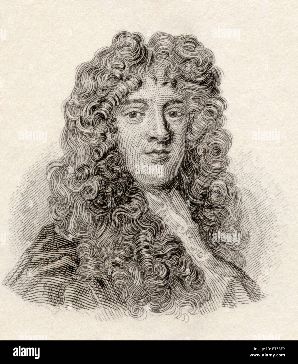 William Wycherley, c. 1640 a 1715. Drammaturgo inglese del restauro del periodo. Foto Stock
