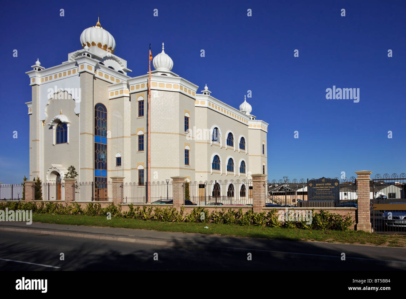 Gurdwara Sahib (tempio sikh), Leamington, Warwickshire, Regno Unito Foto Stock