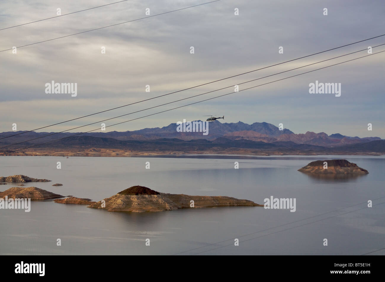 Una vista del Lago Mead, il serbatoio più grande negli Stati Uniti. Foto Stock