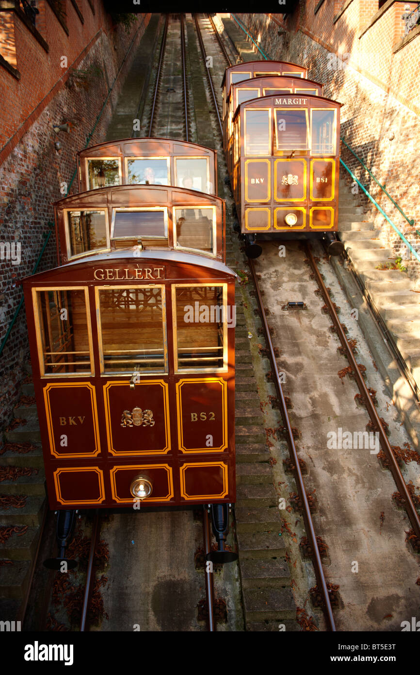 La Funicolare - Castello di Buda - Budapest, Ungheria Foto Stock