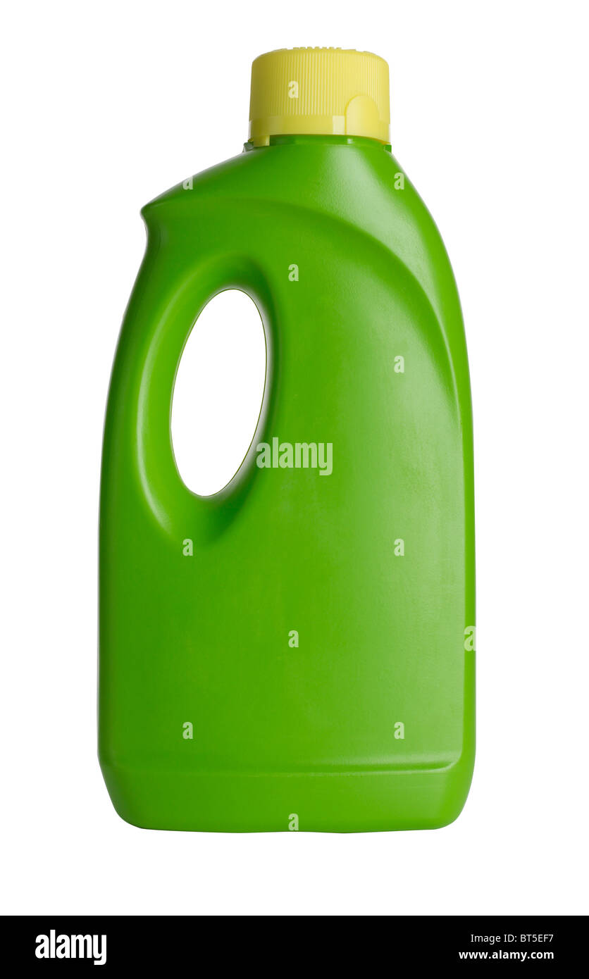 Verde bottiglia di plastica Foto Stock