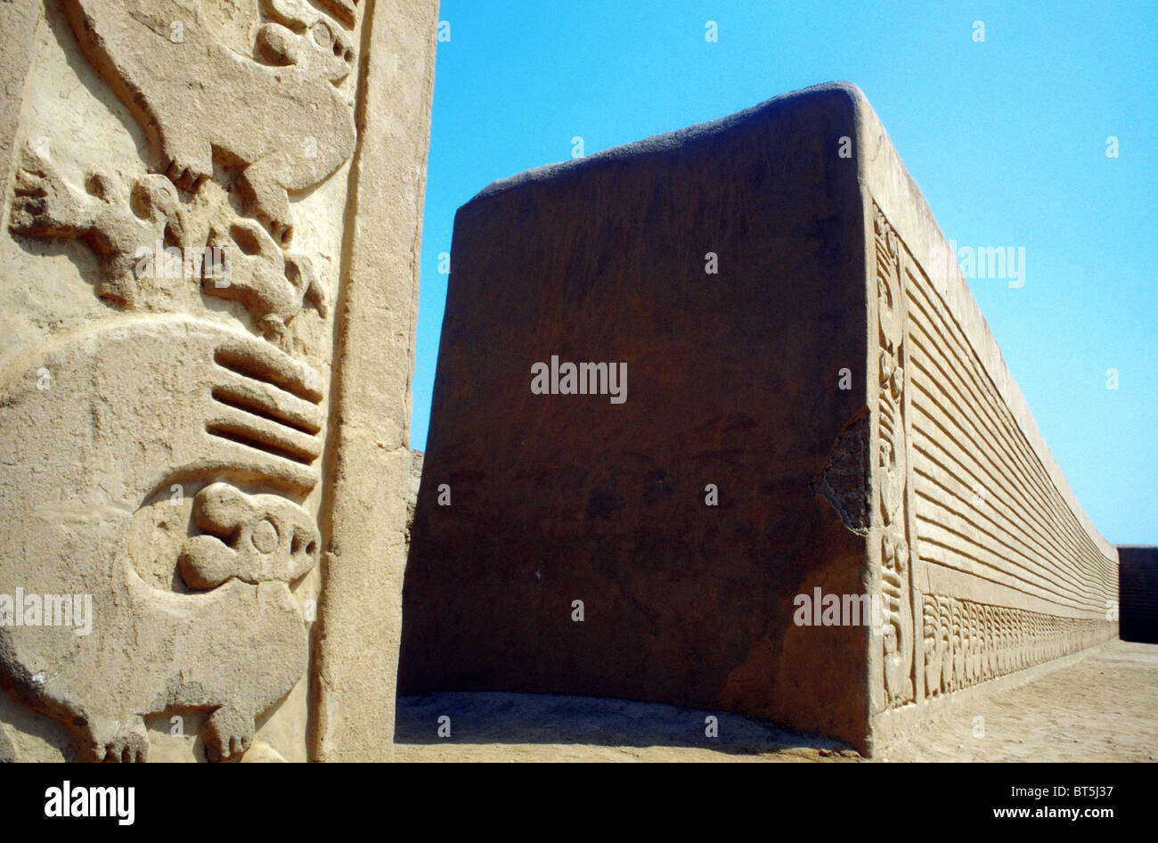 Chan Chan rovine, Trujillo, Perú Foto Stock