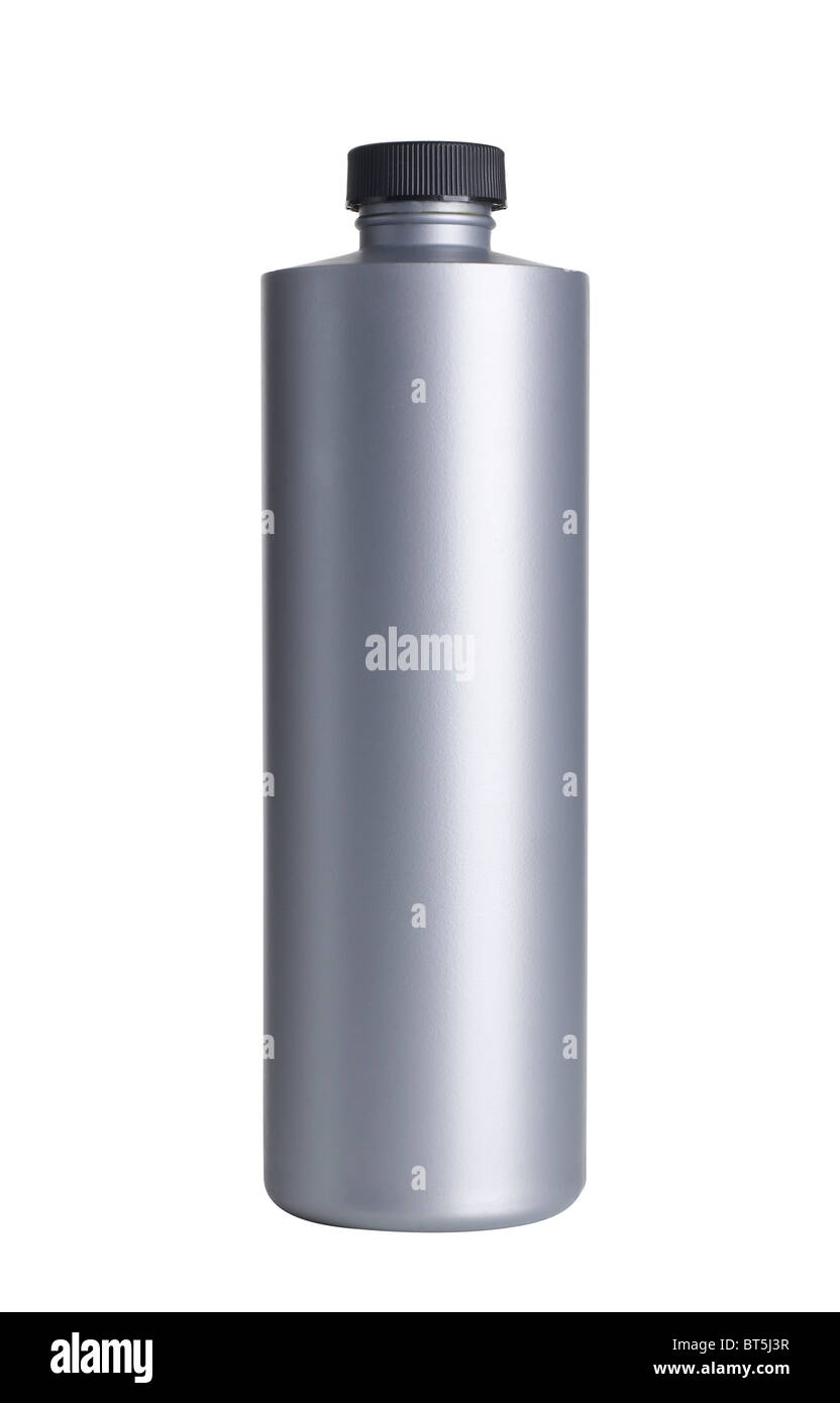 Grigio bottiglia di plastica Foto Stock