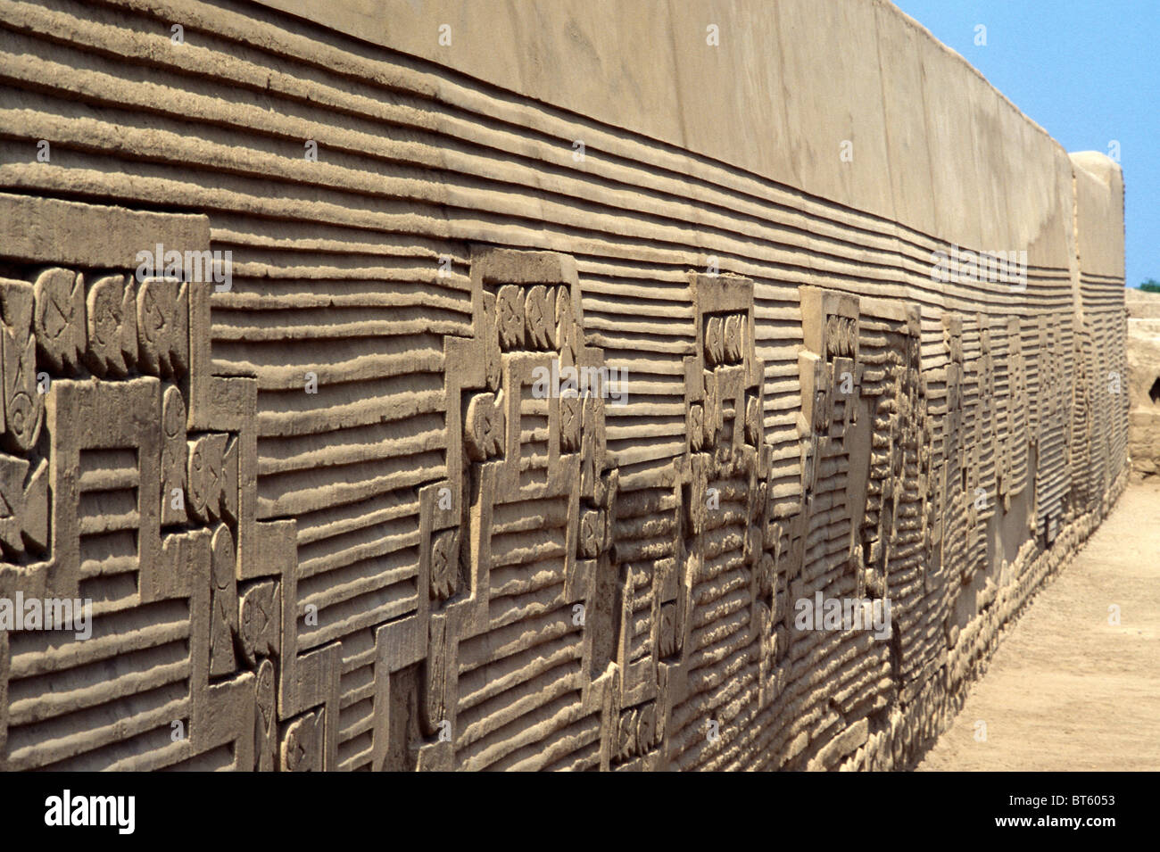 Chan Chan rovine, Trujillo, Perú Foto Stock