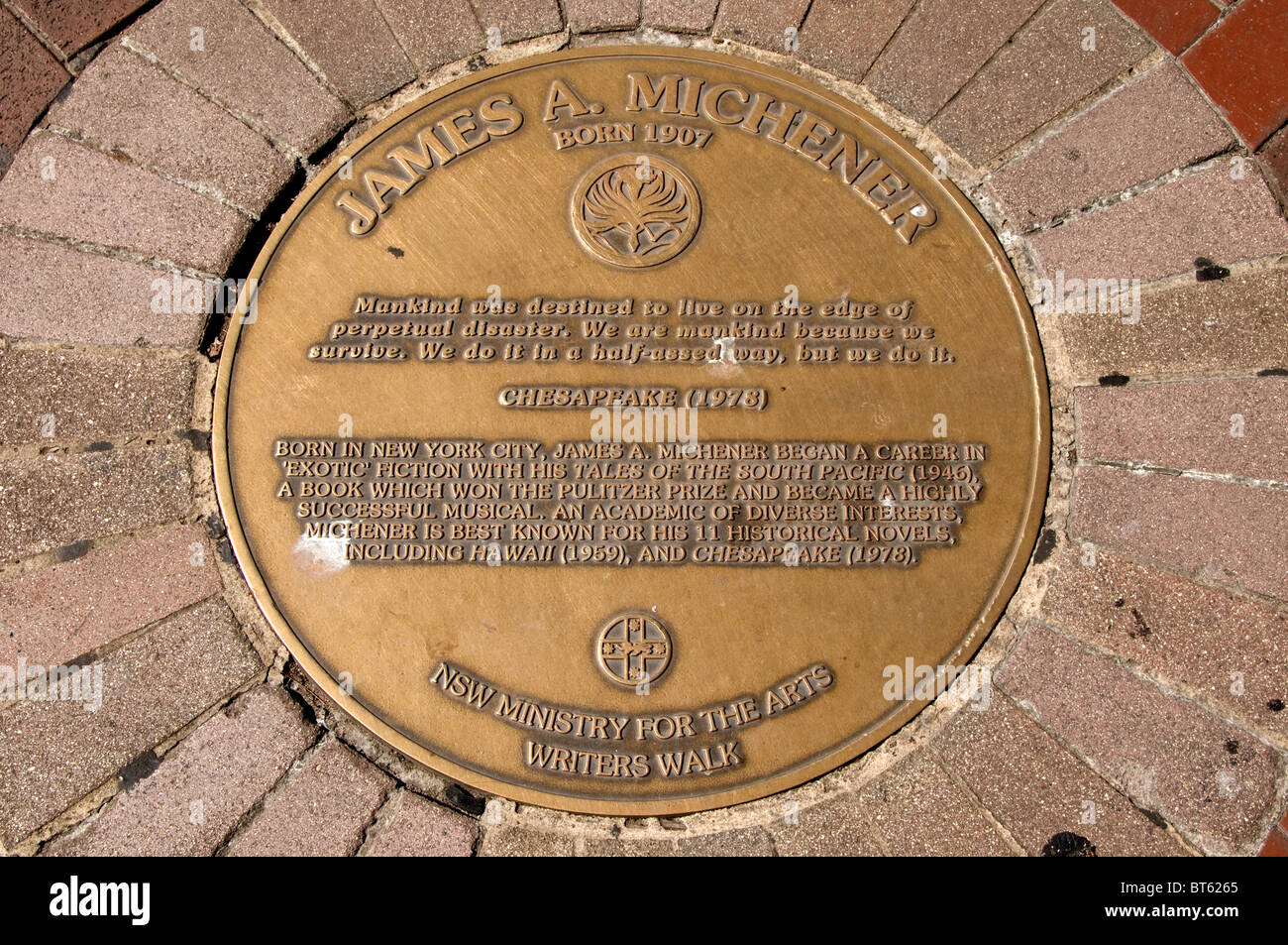Persone famose in australia australian australiani aussies australiano Sydney Harbour marciapiede marciapiede in ottone piastra nome astratto, età, Foto Stock
