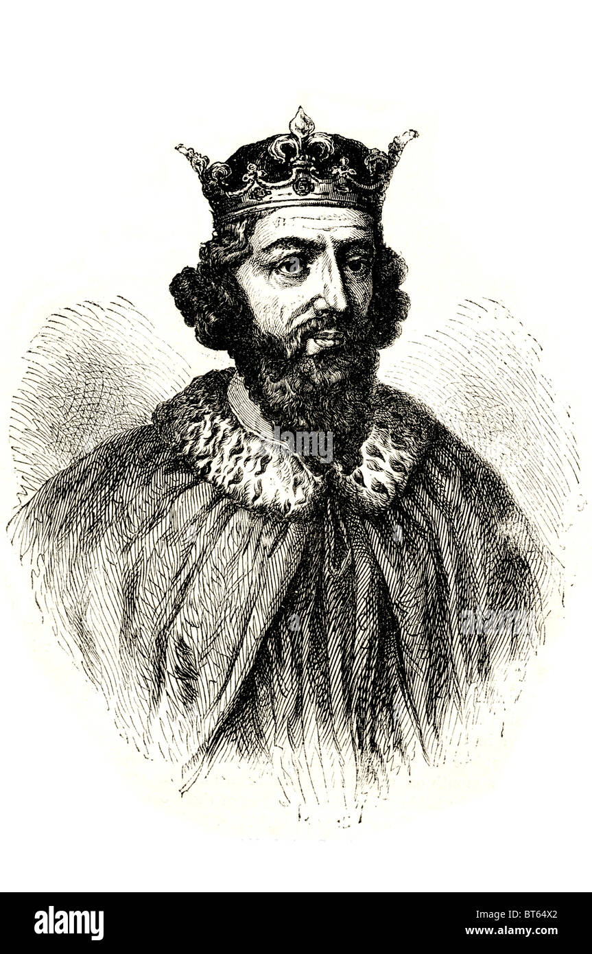 Re Alfredo il Grande inglese: AElfrēd, AElfrǣd, elf counsel 849 - 26 Ottobre 899 era il re del Wessex da 871 a 899 k anglosassone Foto Stock