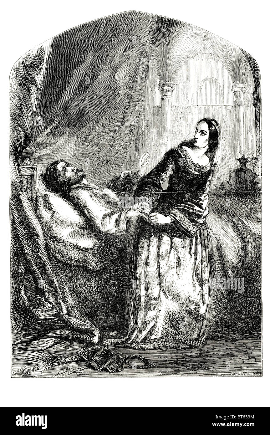 La morte di re Edoardo III 3 Windsor 13 Novembre 1312 - 21 giugno 1377 monarchi Inglesi Medioevo. royal padre Edward II, Foto Stock