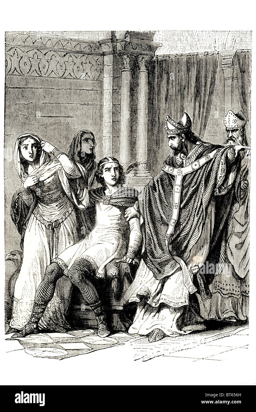 Edwyn trascinato da dunstan da elgiva AElfgifu fu la consorte del re Eadwig d'Inghilterra (r. (55-59) per un breve periodo di tempo onu Foto Stock