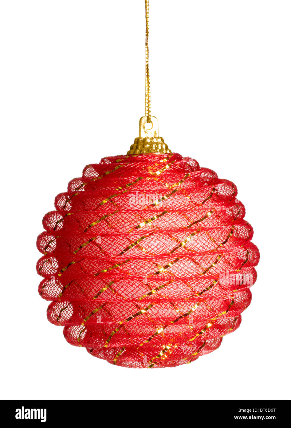 Rosso Natale ornamenti Foto Stock