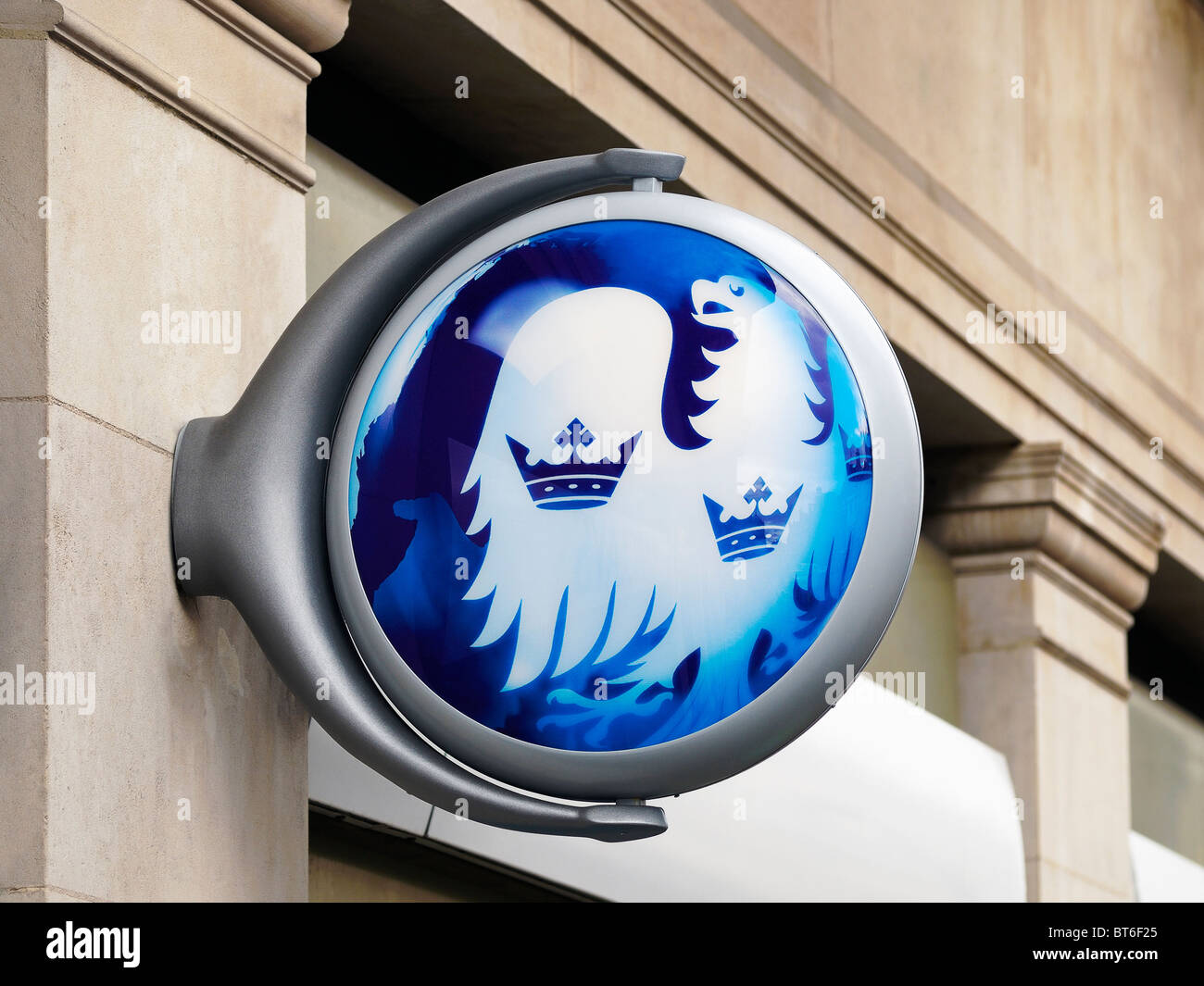 Barclays Bank segno, Oxford, UK. Foto Stock