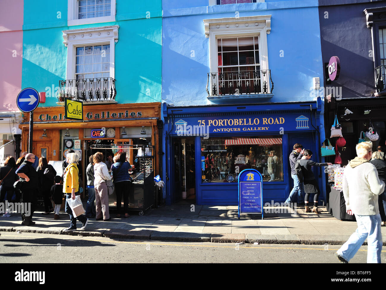 London, Regno Unito - Portobello Road Foto Stock