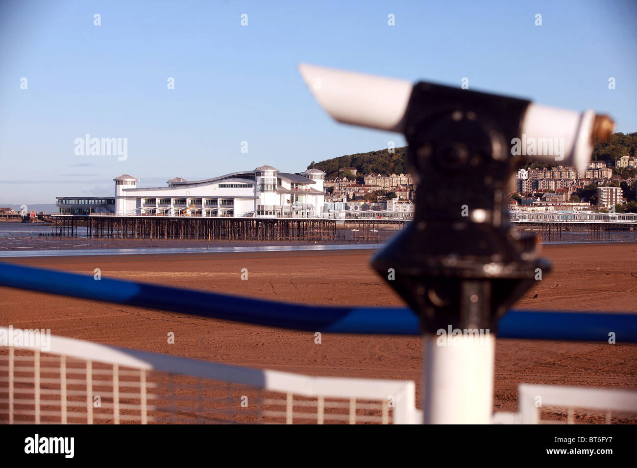 Il recentemente restaurato Pier a Weston Super Mare Foto Stock