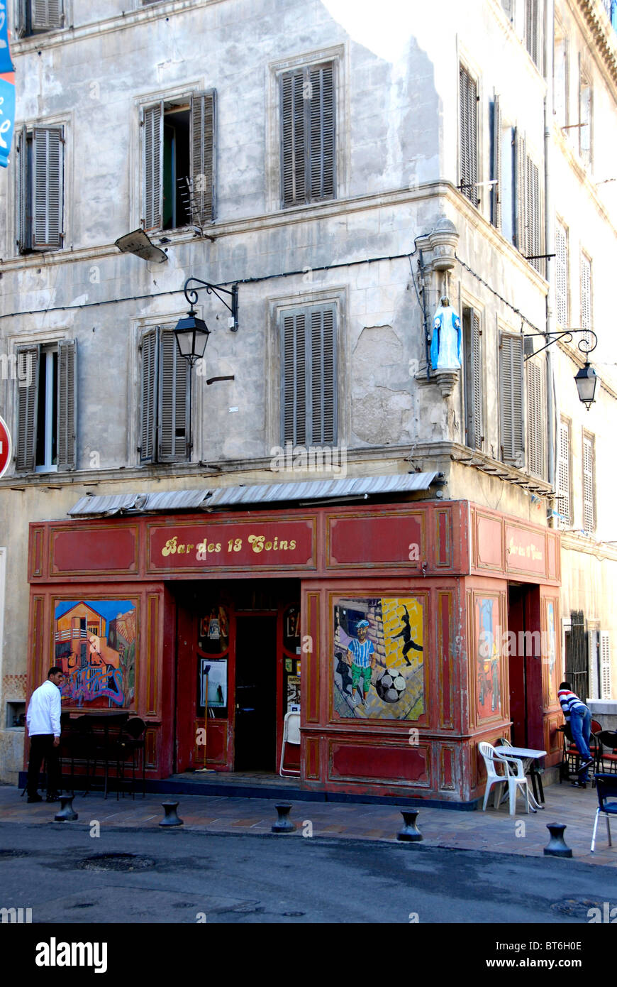 Le bar des 13 monete, Marsiglia, Francia Foto Stock