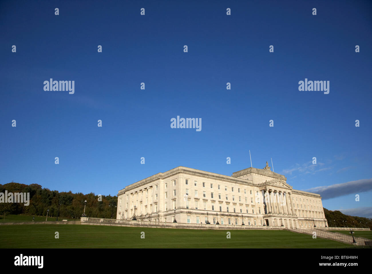 Irlanda del Nord agli edifici del Parlamento stormont belfast Irlanda del Nord Regno Unito Foto Stock