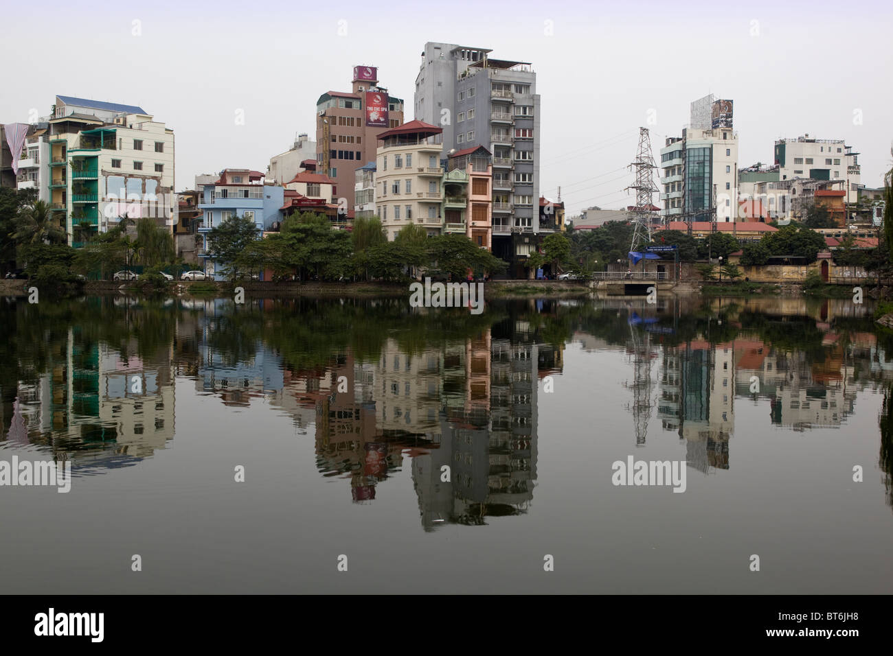 Truc Bach lago Nord Vietnam Hanoi Foto Stock