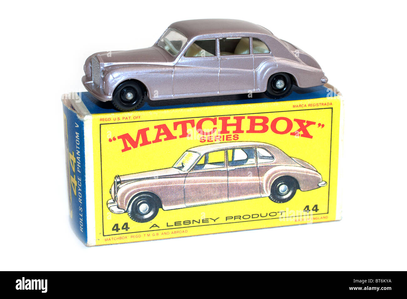 Matchbox 1-75 die cast car, menta nella casella Foto Stock