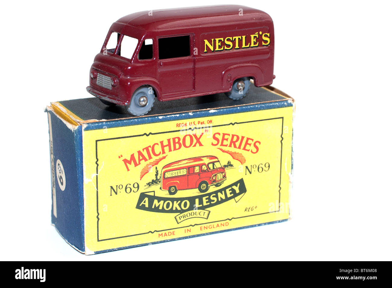 Matchbox 1-75 die cast car, menta nella casella Foto Stock