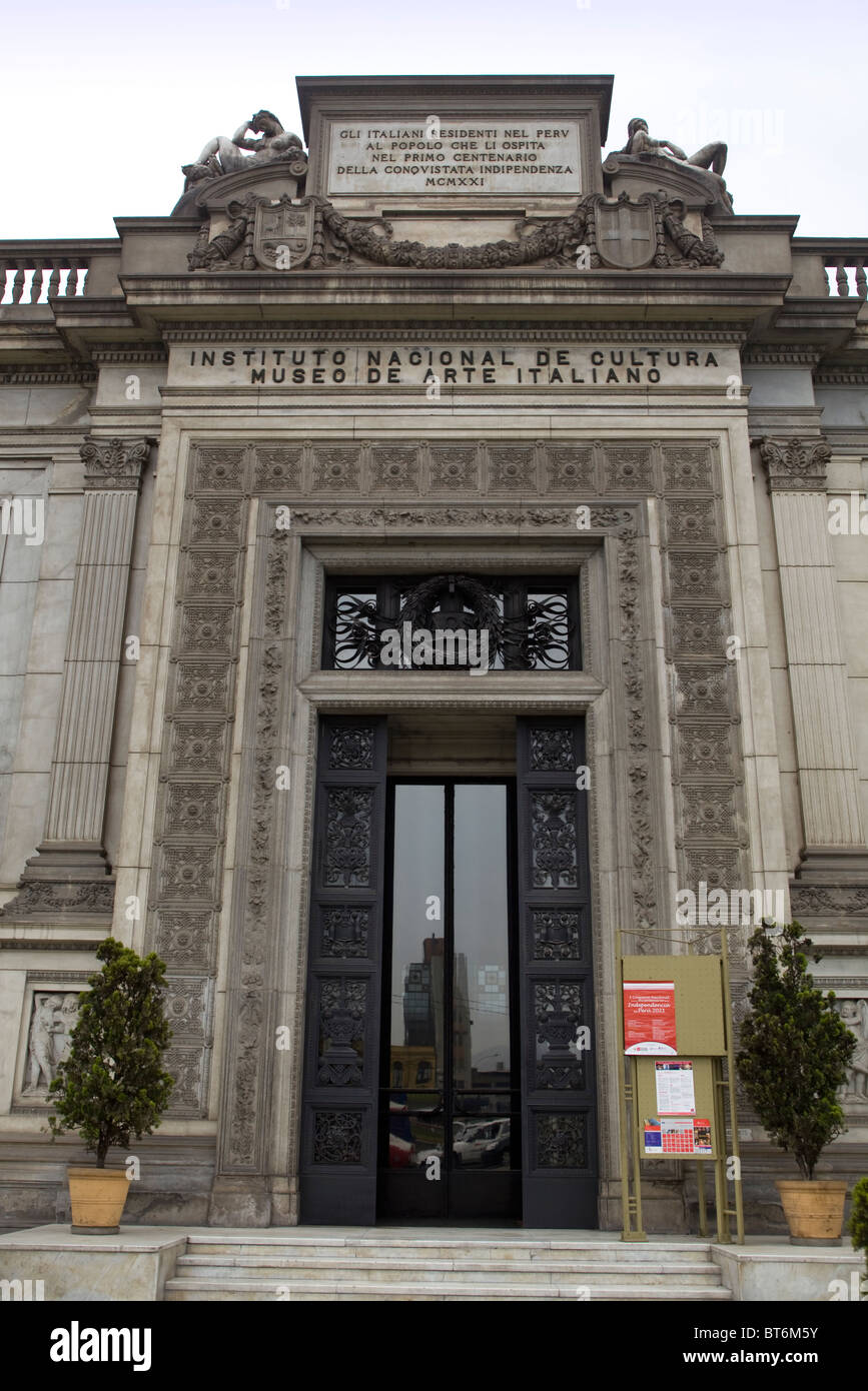 Museo di arte italiana di Lima Peru Foto Stock