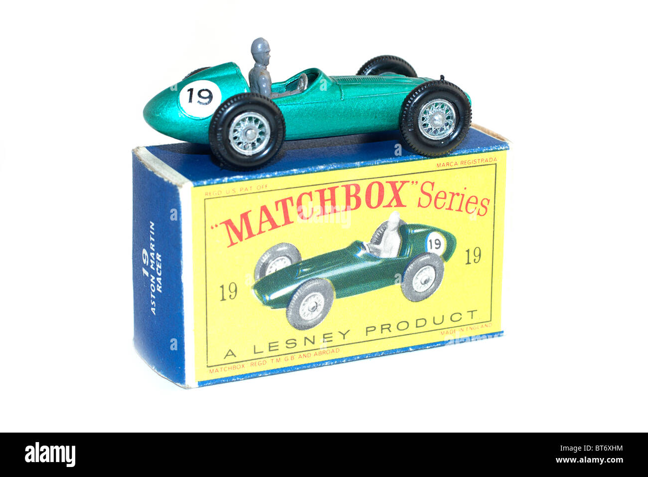 Matchbox 1-75 die cast car, menta nella casella Foto Stock