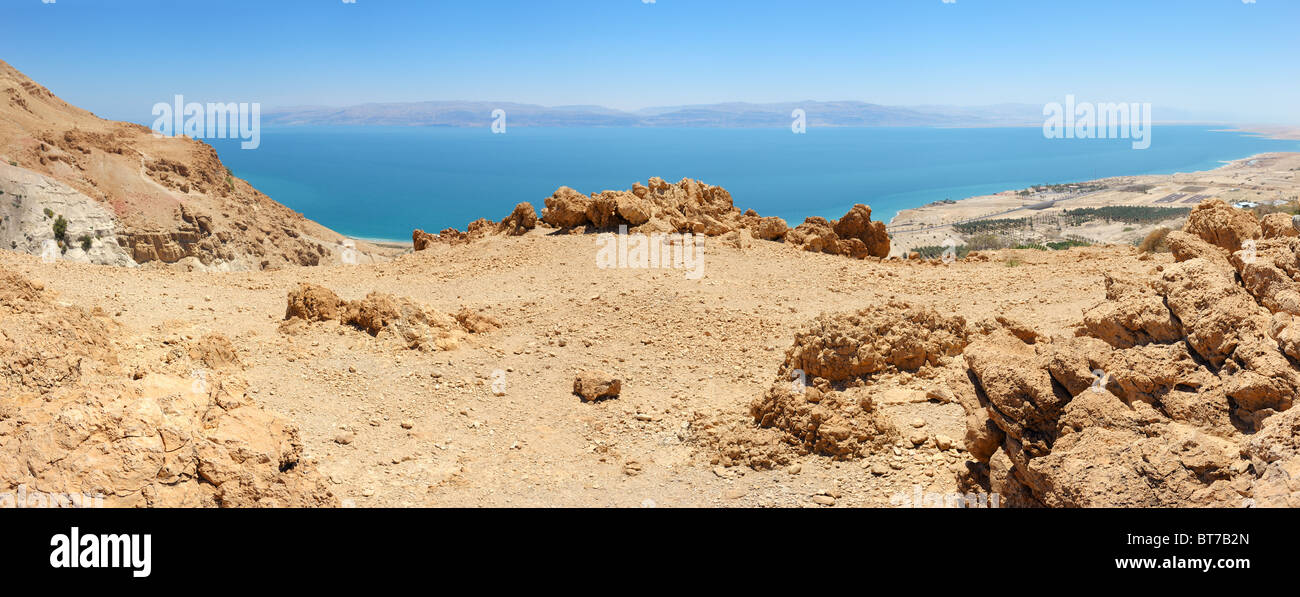 Mar Morto Panorama Foto Stock
