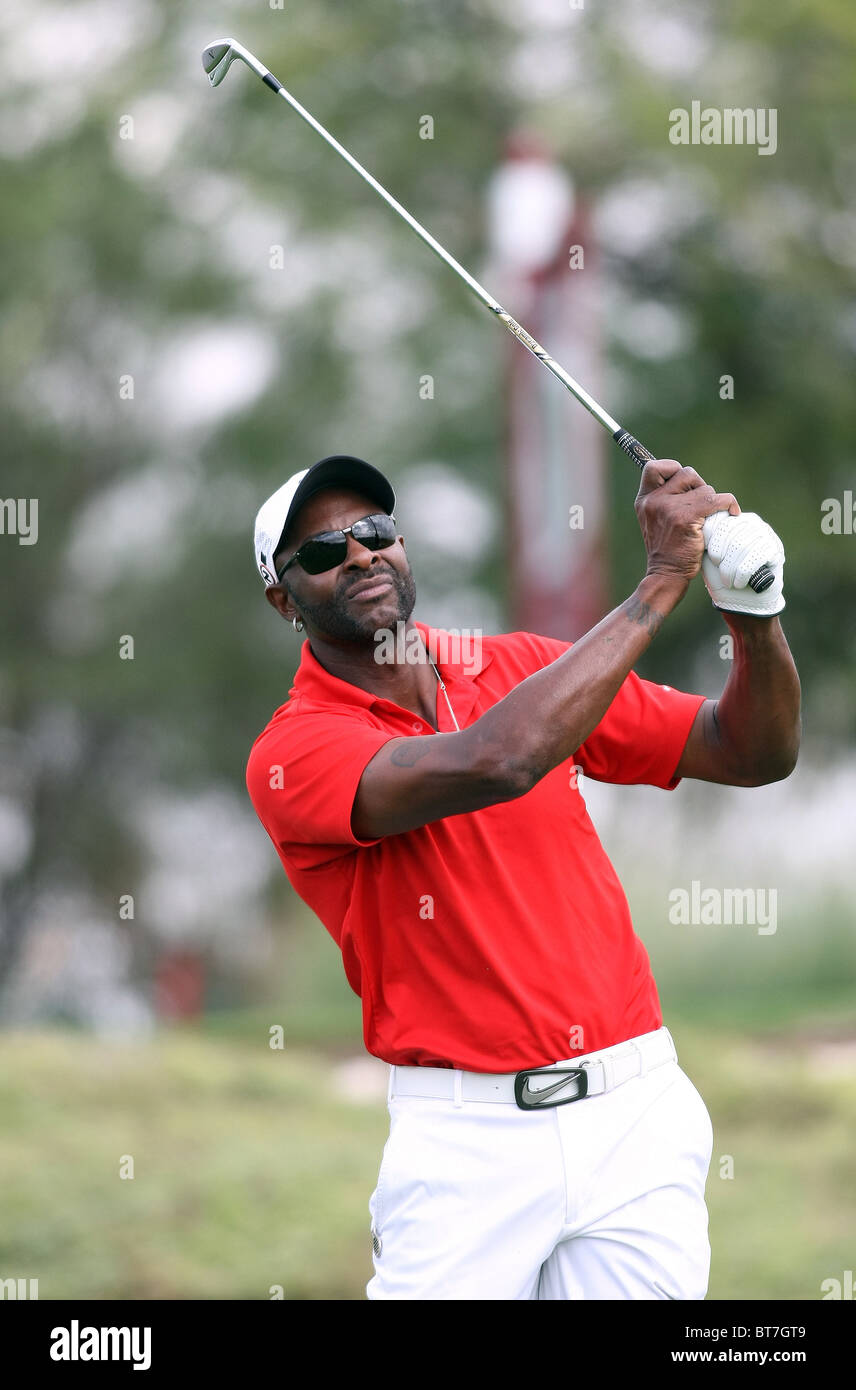 JERRY RICE Justin Timberlake SHRINERS OSPEDALI PER I BAMBINI aperto. PRO AM. LAS VEGAS NEVADA USA il 20 ottobre 2010 Foto Stock