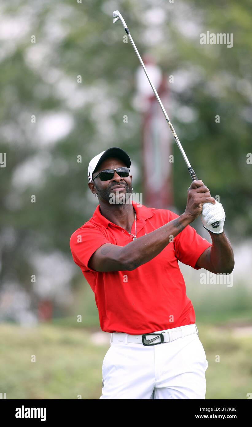 JERRY RICE ex giocatore di football americano di LAS VEGAS NEVADA USA il 20 ottobre 2010 Foto Stock