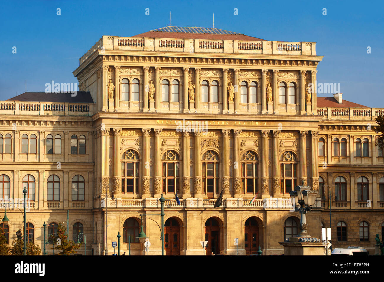 Accademia Ungherese di Scienze (Magyar Tudományos Akadémia, MTA), Budapest, Ungheria Foto Stock