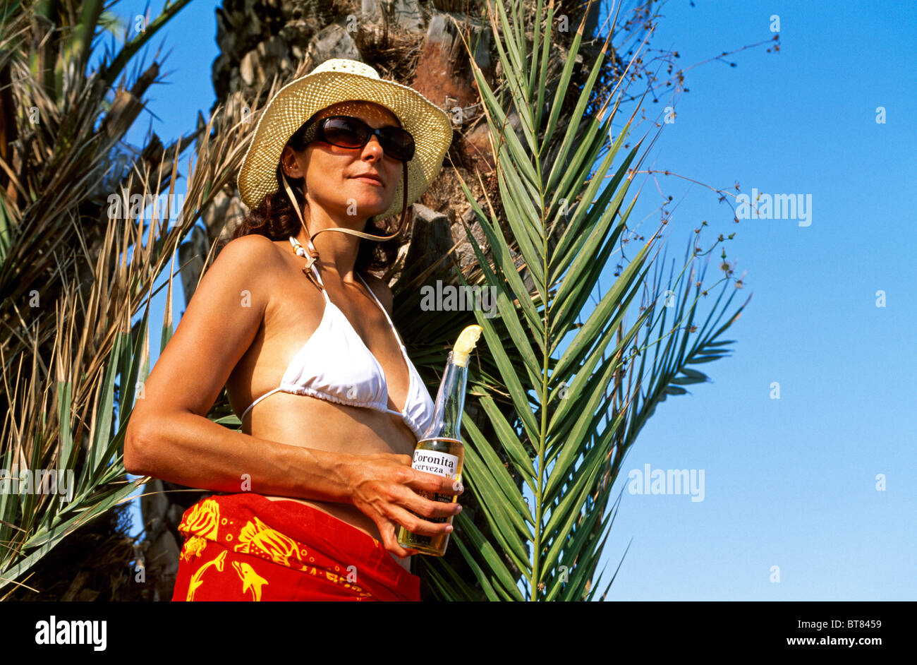 Vacanziere, Ibiza, Isole Baleari, Spagna Foto Stock