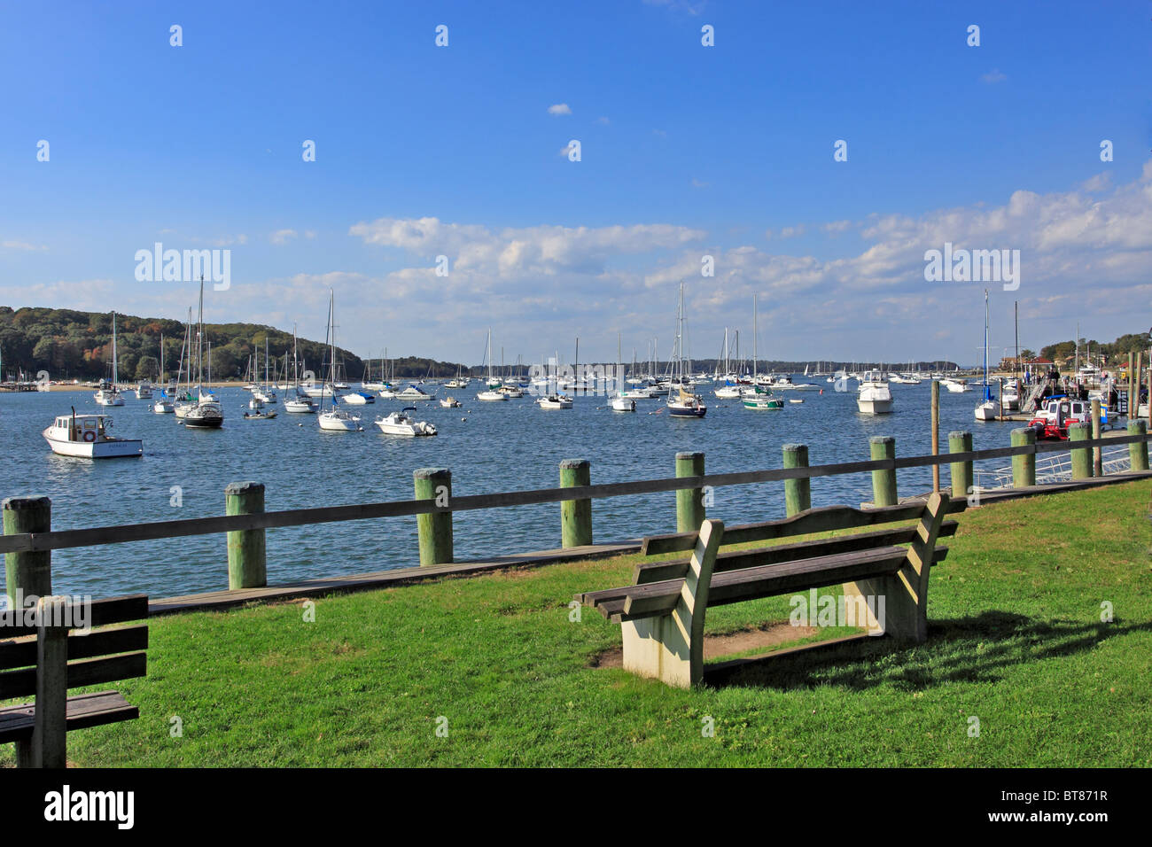 Northport Harbour, Long Island NY Foto Stock