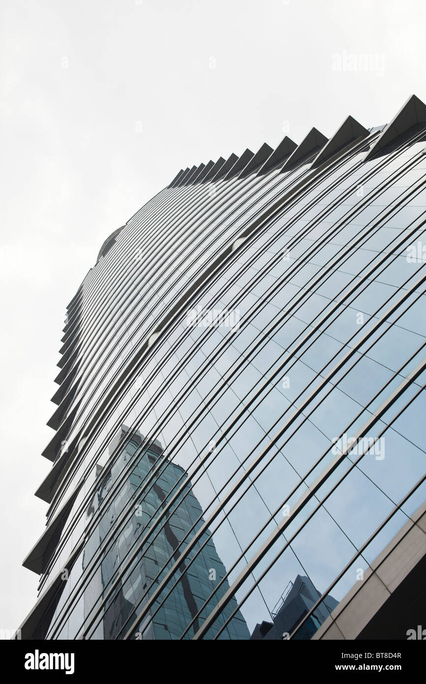 Moderno il raschiatore del cielo di Hong Kong Foto Stock