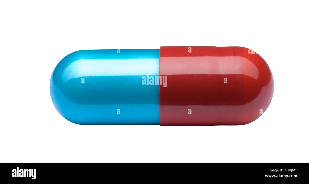 Pillola di medicinali di capsula. Foto Stock