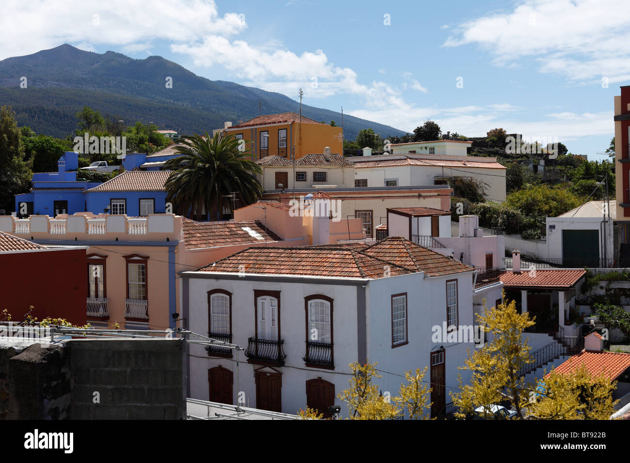 Il centro storico di El Paso, la Palma Isole Canarie Spagna, Europa Foto Stock