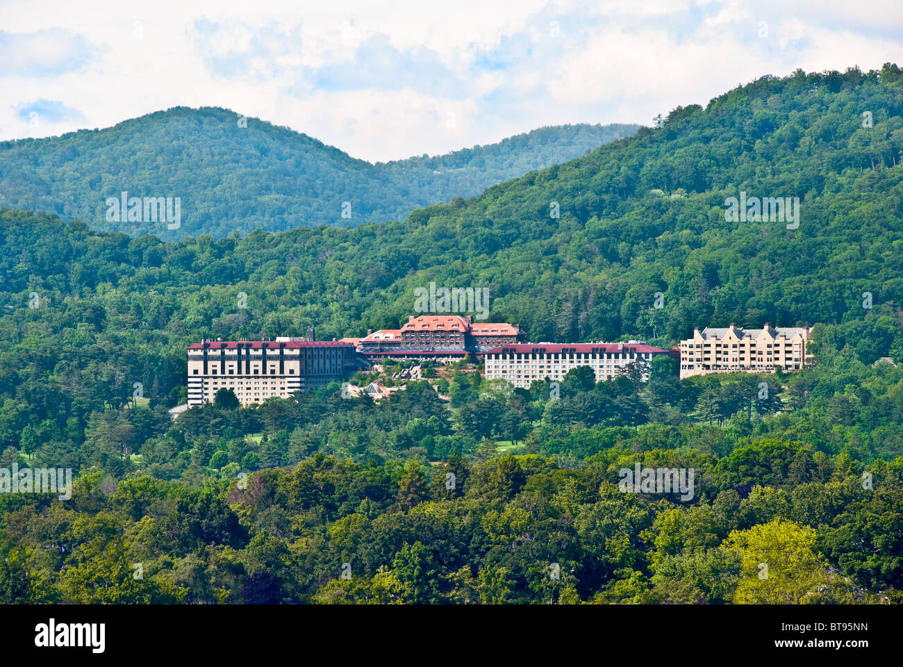 Il Grove Park Inn, un famoso mountain resort e spa, in Asheville, North Carolina, STATI UNITI D'AMERICA Foto Stock