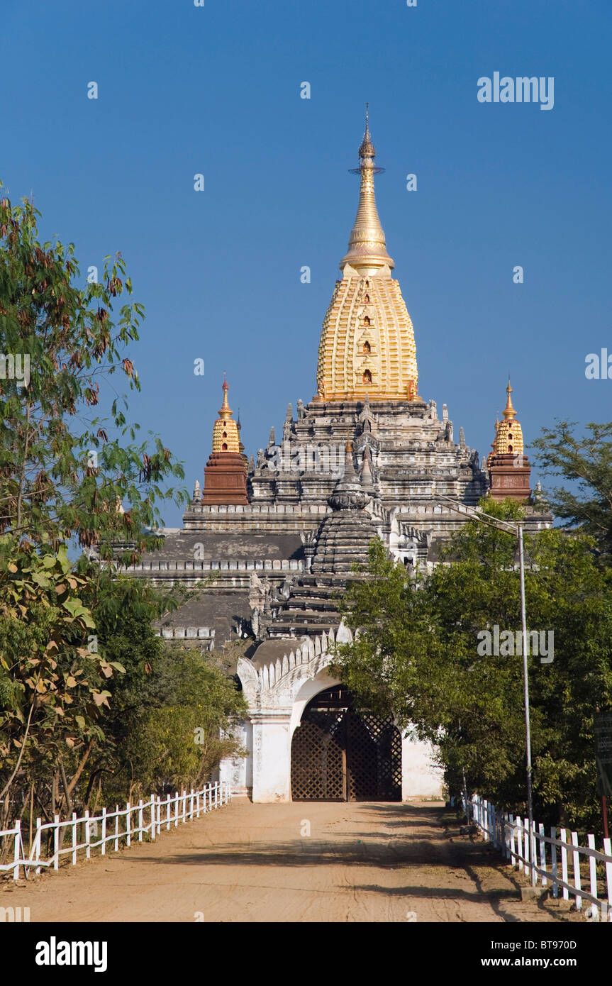 Tempio di Ananda, Old Bagan, pagano, birmania, myanmar, Asia Foto Stock