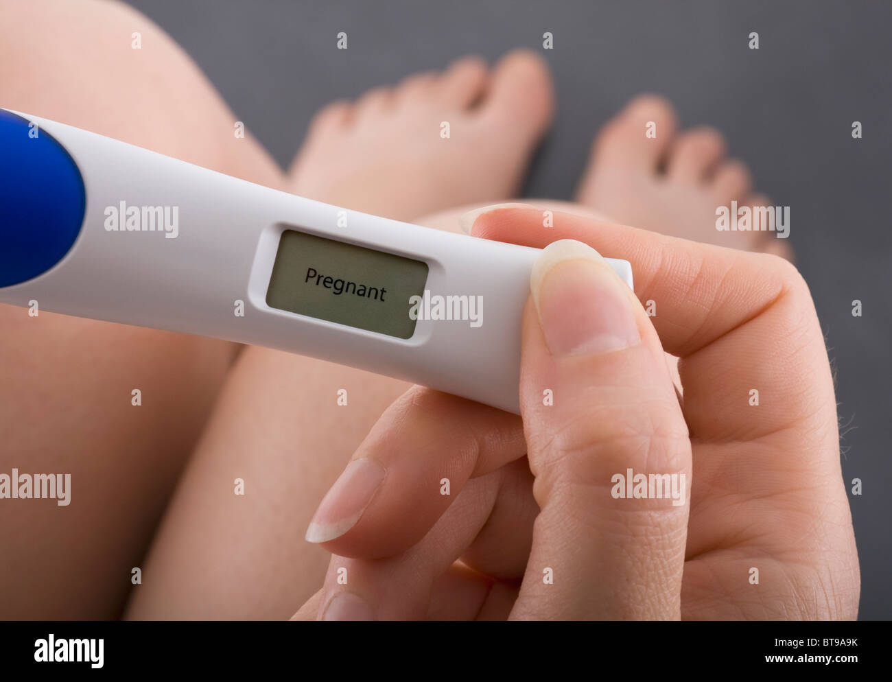 Test di gravidanza Foto Stock