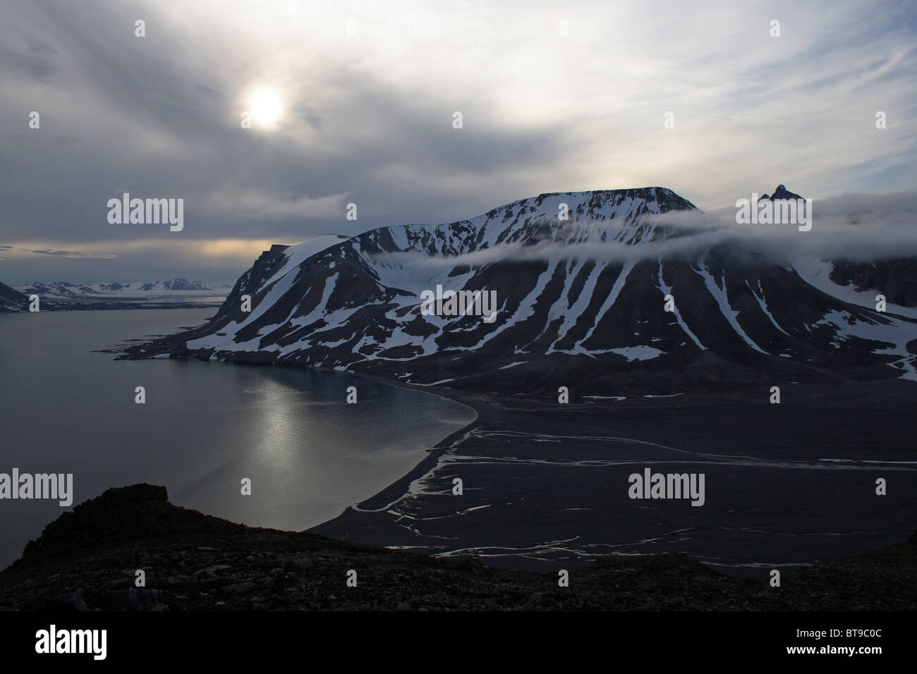 Misterioso Spitsbergen - Gashamna, Hornsund Foto Stock