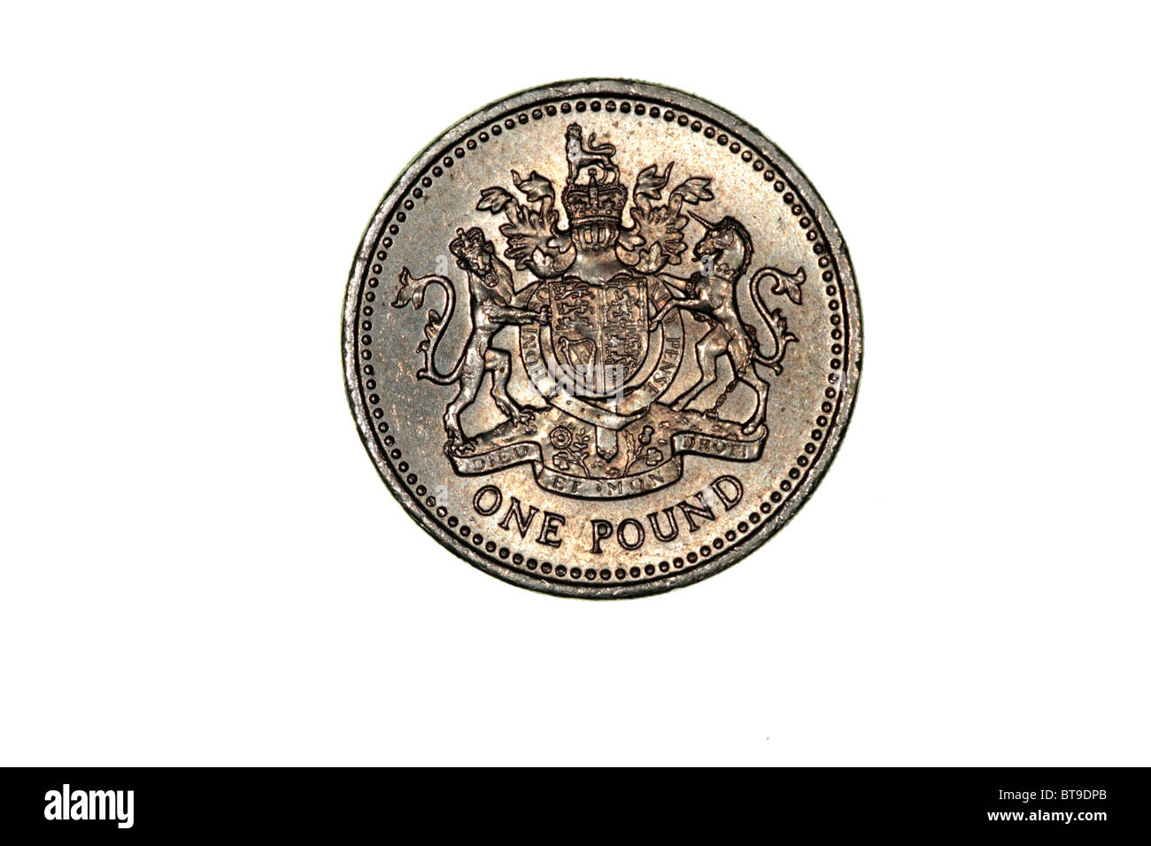 Pound coin design Foto Stock