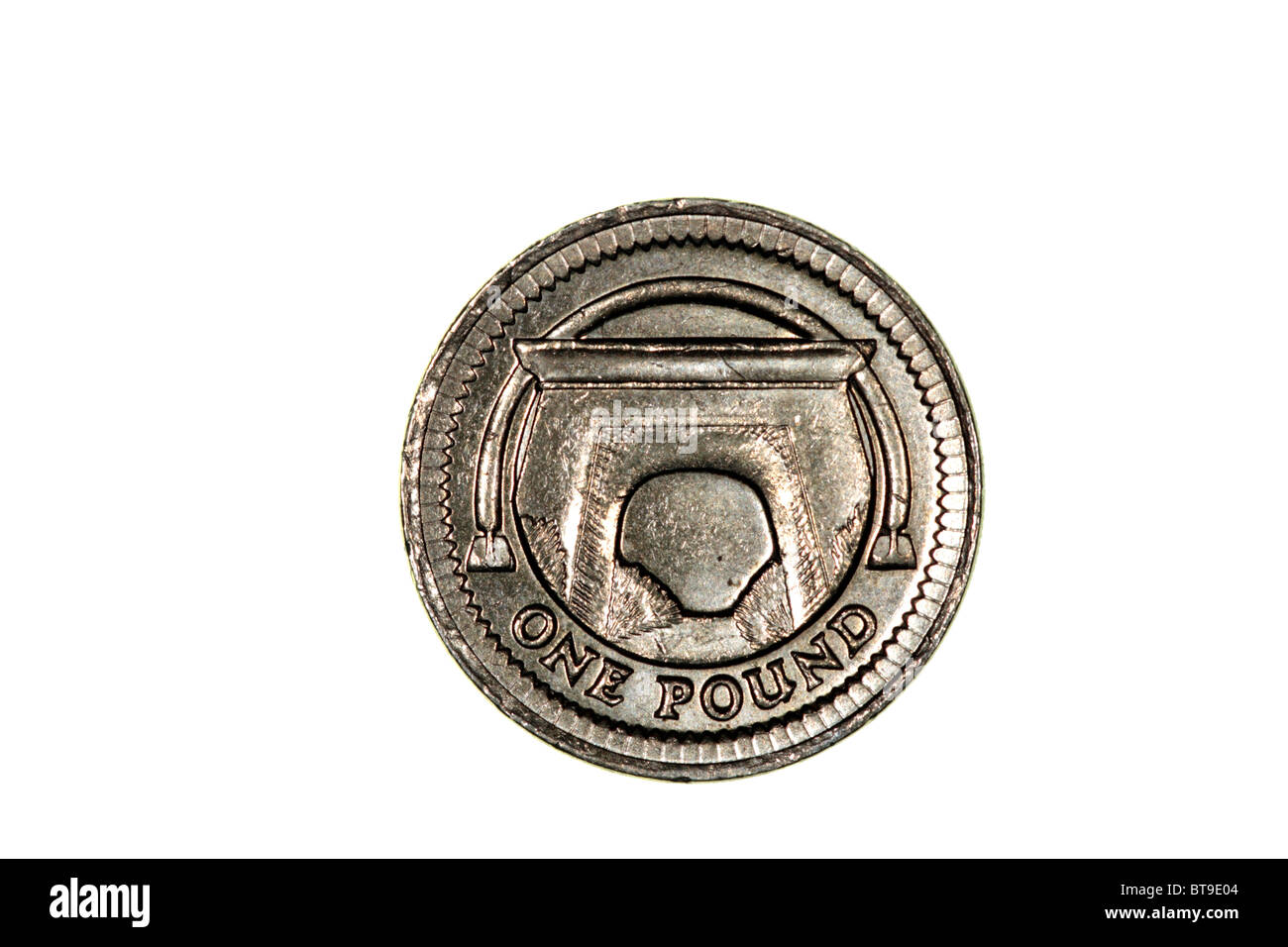 Pound coin design - Irlanda del Nord Foto Stock