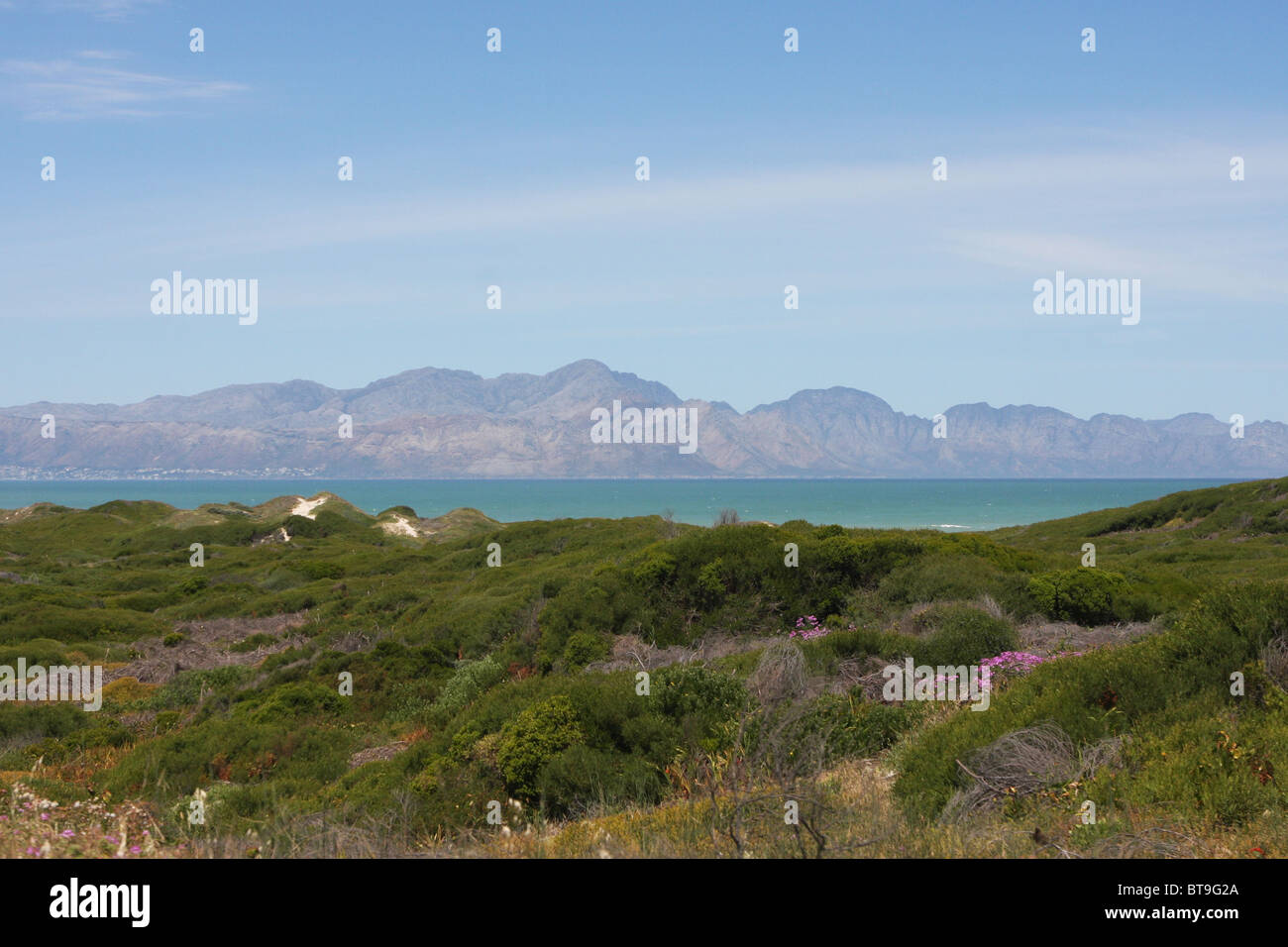 Sud Africa, spiaggia, costa, Oceano Indiano, montagna, incredibile, panorama Foto Stock