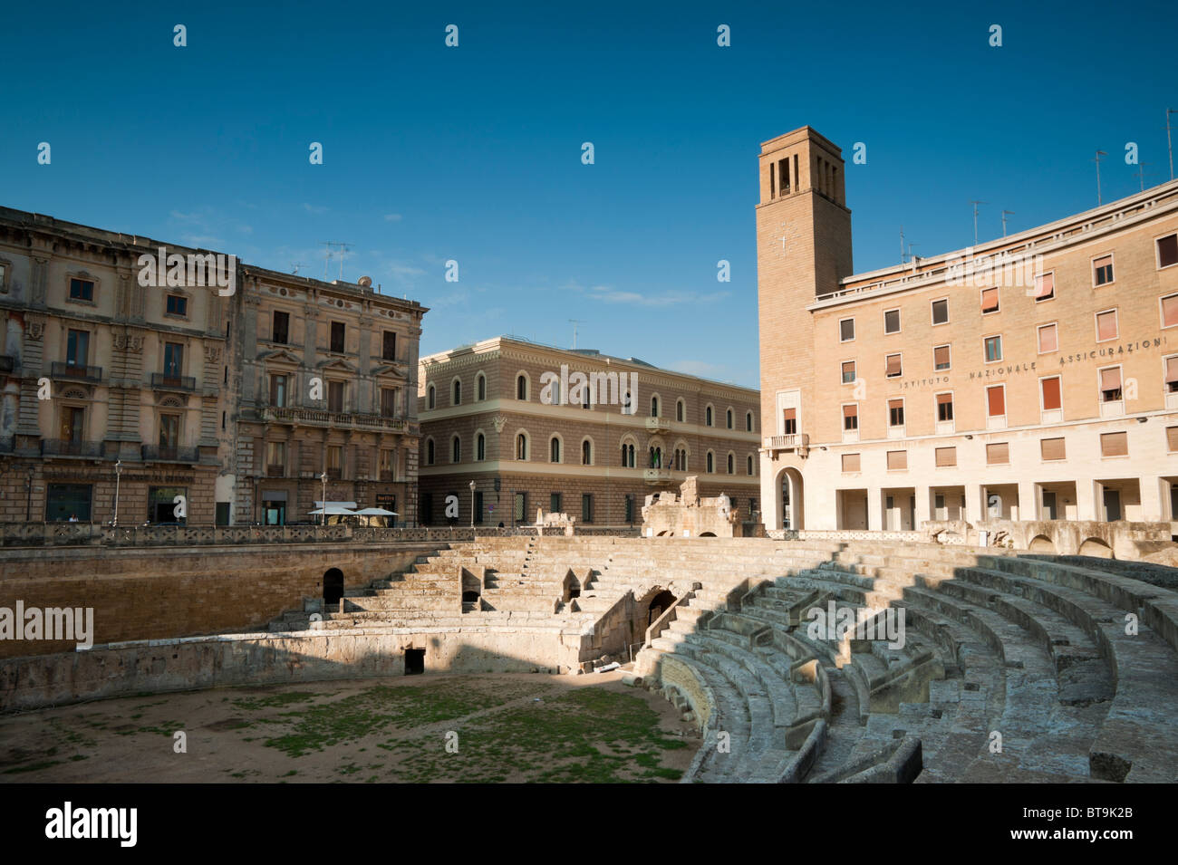 Amphitreatre romano, Lecce, Puglia, Italia Foto Stock