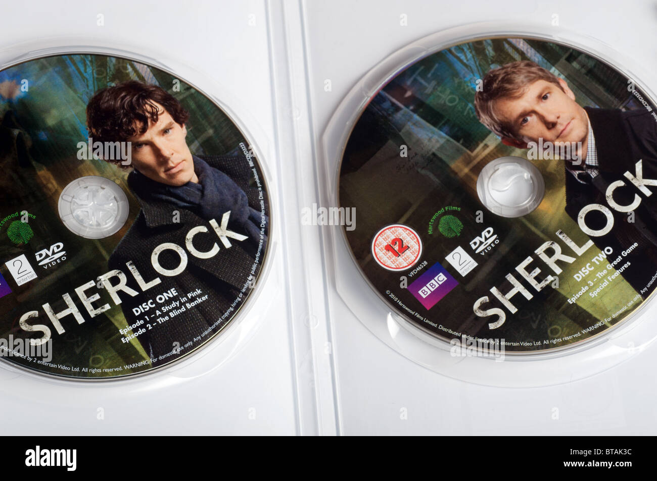 DVD della BBC della serie Sherlock Foto Stock