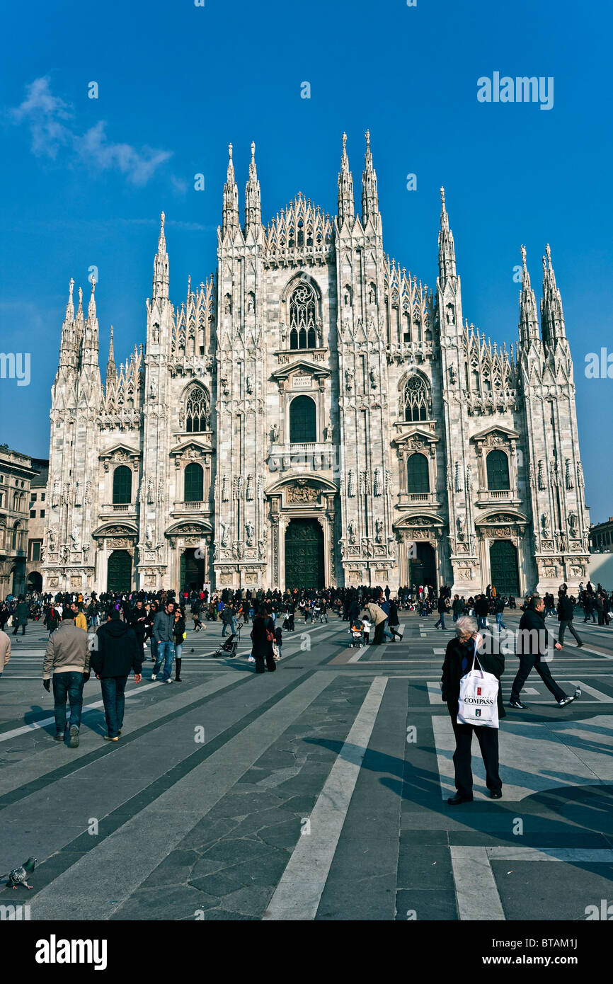 Duomo di Milano Duomo di Milano, Milano, Lombardia, Italia, Europa Foto Stock