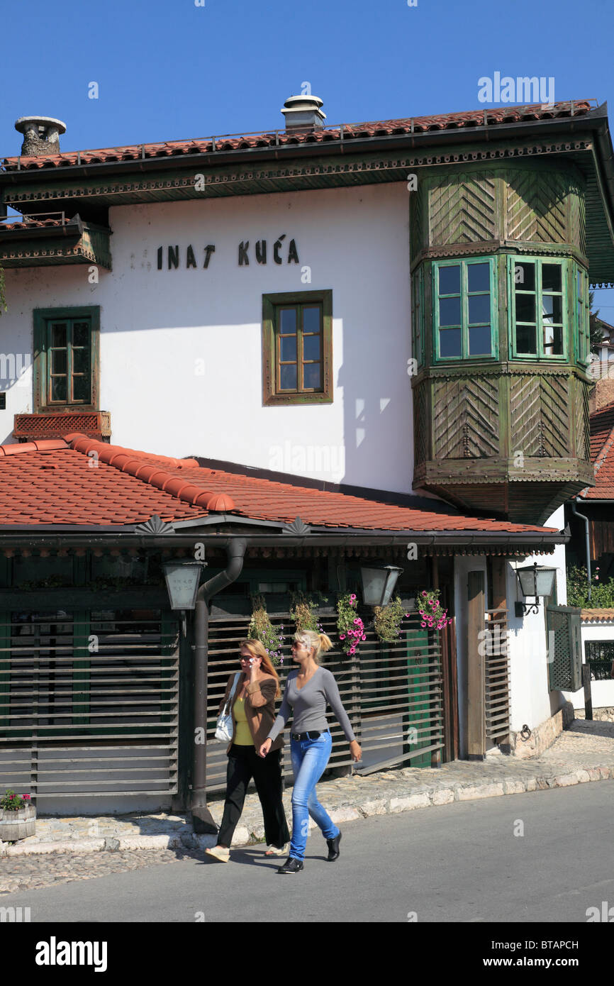 La Bosnia ed Erzegovina, Sarajevo, nonostante House, architettura tradizionale, Foto Stock