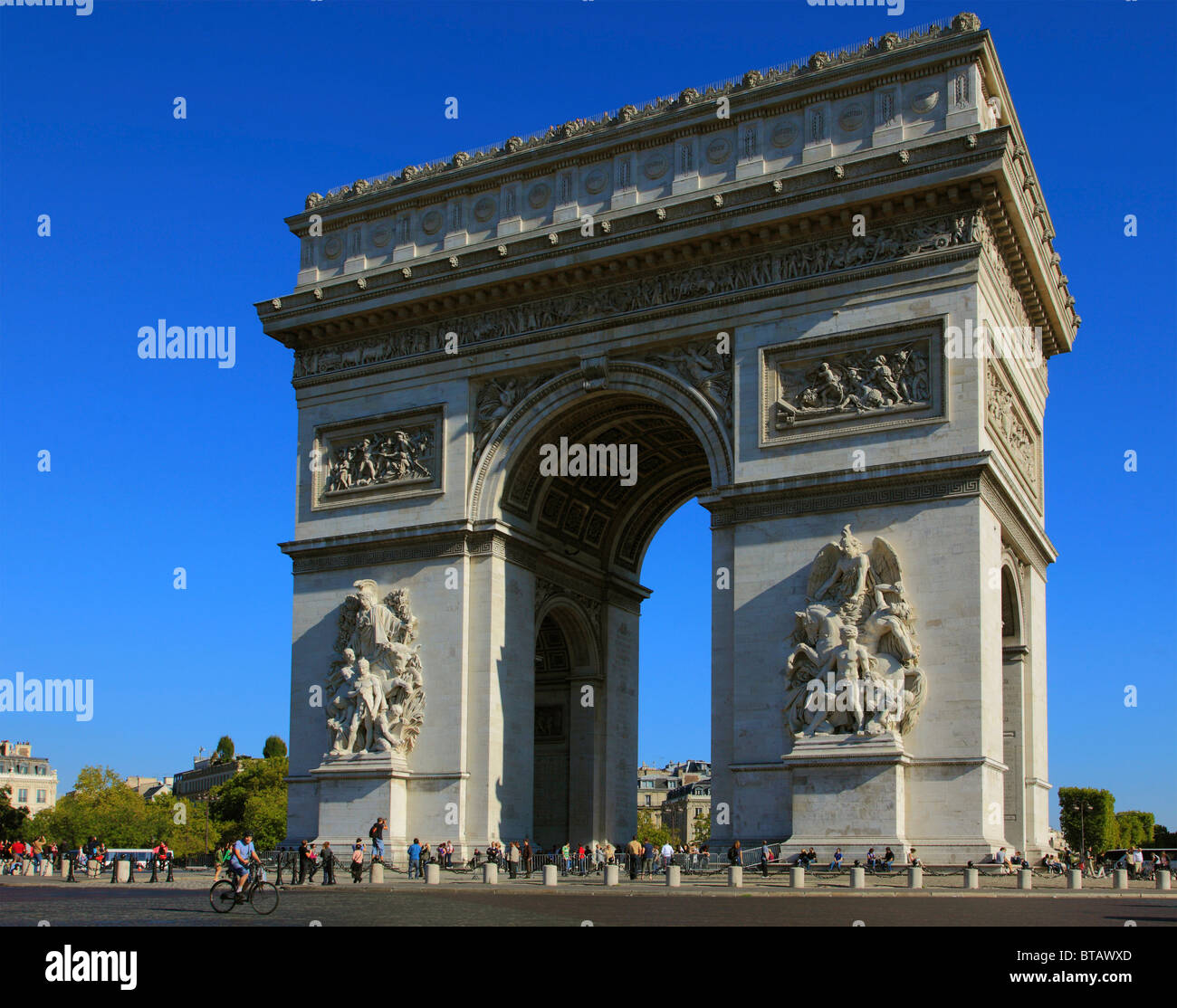 Francia, Parigi, Arc de Triomphe, Foto Stock